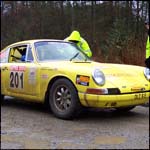 Car 201 -  Dessie Nutt/Geraldine McBride - Yellow  Porsche 911 O