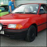 Red Vauxhall Astra Mk3 L155CRJ