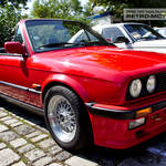 Red BMW E30 3-Series Cabrio