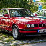 Red BMW E34 5-Series