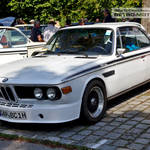 White BMW 3.0 CSL Cope