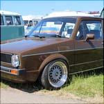 Brown VW Golf Mk1
