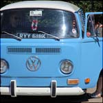 Blue VW Type 2 Bay Window RYY618K
