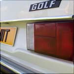 White VW Golf Mk1 Swallowtail DUB111T