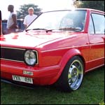 Red VW Golf Mk1 PRK49W