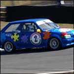 Car 2 - John Edwards-Parton - Blue Ford Fiesta Mk2 XR2
