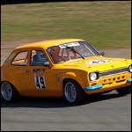Car 49 - Ronnie Haines - Yellow Ford Escort Mk1 RS1600