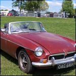 Red MG MGB Roadster OAG616H