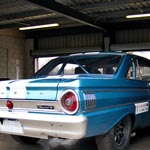 Blue 1964 Ford Falcon Sprint - Car 73 - Chris Clarkson and Ted W