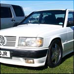 White Mercedes Benz W201 190 A19OJR