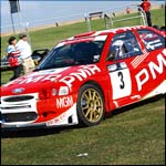 Car 3 - M Roberts and S Hughes - Red Ford Escort Cosworth P10RED