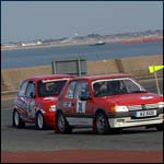 Car 74 - G Dillon and P Reader - Red Peugeot 205GTI A2XGD