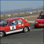 Car 74 - G Dillon and P Reader - Red Peugeot 205GTI A2XGD