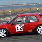 Car 42 - B Wilkinson and A Wilkinson - Red Peugeot 106