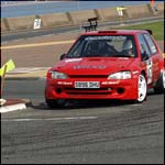 Car 42 - B Wilkinson and A Wilkinson - Red Peugeot 106