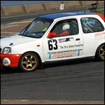 Car 63 - M Cowell and G Field - White Nissan Micra T107KDM