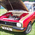 Red and gold Hillman Avenger SLE5L