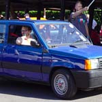 Blue Fiat Panda M767TMU