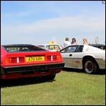 Red Lotus Esprit Turbo A70OAH at the Silverstone Classic 2013