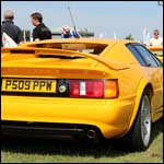 Yellow Lotus Esprit V8 P509PPW at the Silverstone Classic 2013
