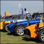 Caterham 7s at the Silverstone Classic 2013