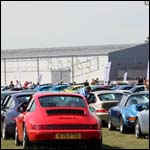 Porsche 911s at the Silverstone Classic 2013