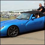 Blue TVR SS06TUS at the Silverstone Classic 2013