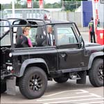 Land Rover Defender at the Silverstone Classic 2013