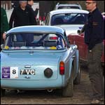 Blue 1962 Triumph TR4 7VC
