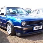 Blue VW Golf Mk2 H117SKU